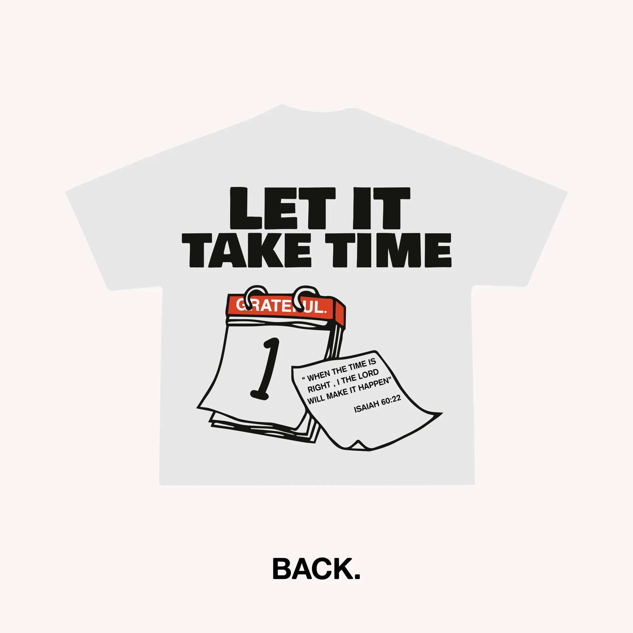 It Takes Time Tee - White
