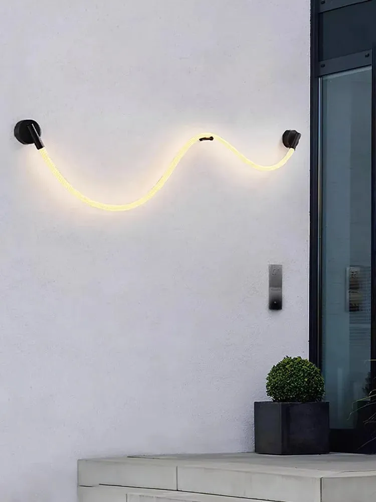 Kolia Dimmable LED Indoor/Outdoor Waterproof Wall Lamp Flexible Fabric Rope