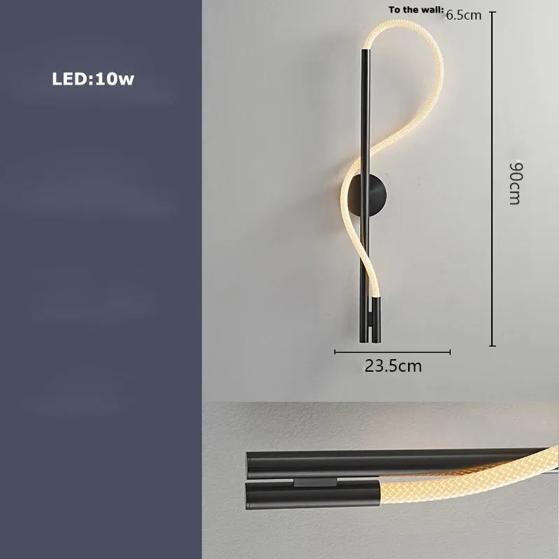 Kolia Dimmable LED Indoor/Outdoor Waterproof Wall Lamp Flexible Fabric Rope