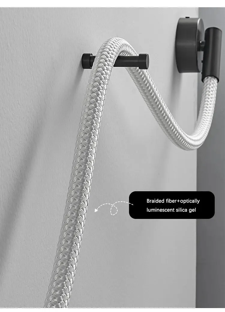 Kolia Dimmable LED Indoor/Outdoor Waterproof Wall Lamp Flexible Fabric Rope