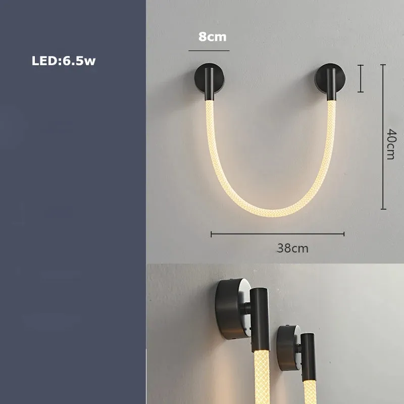 Kolia Dimmable LED Indoor/Outdoor Waterproof Wall Lamp Flexible Fabric Rope