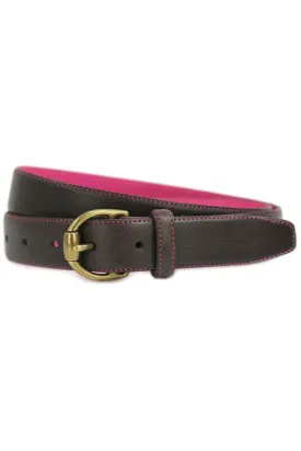 Leather Brown/Magenta Belt/ Kayley