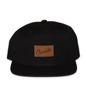 Leather Script Snapback 2