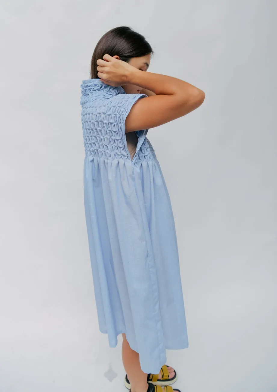 lily dress - light blue chambray