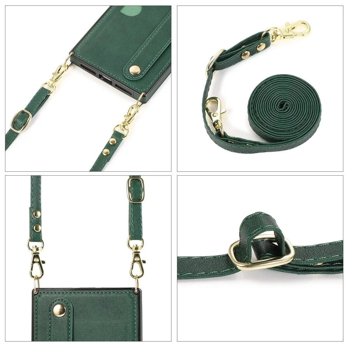 Mane Slim Leather Galaxy Shockproof Case With Wrist Strap