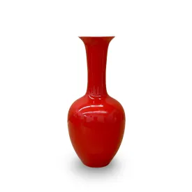 Mini long neck porcelain vase