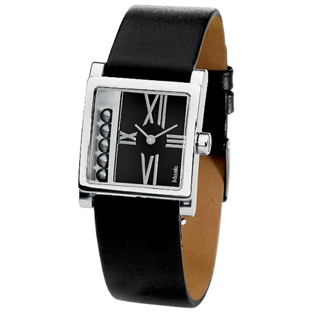 Misaki Ladies BLACKJACK Pearl Leather Watch
