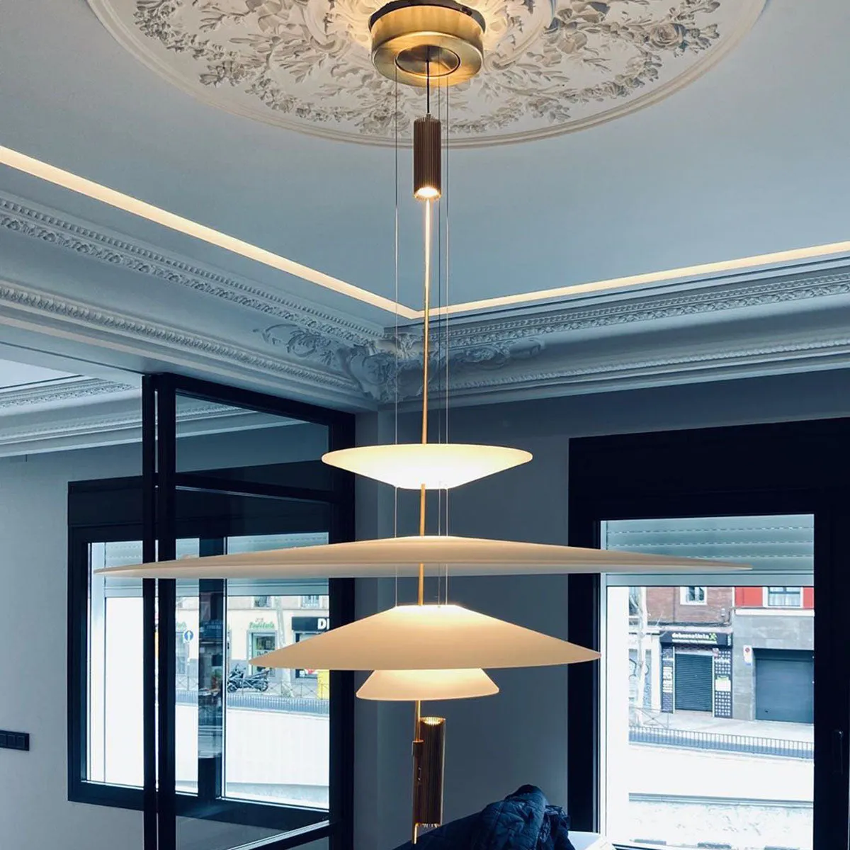 Modern Chandelier Flying Saucer Lamp UFO Hanging Light