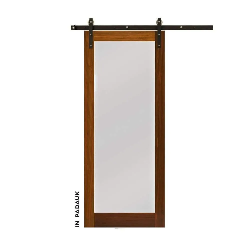 Modern Single Panel Sliding Glass Barn Door
