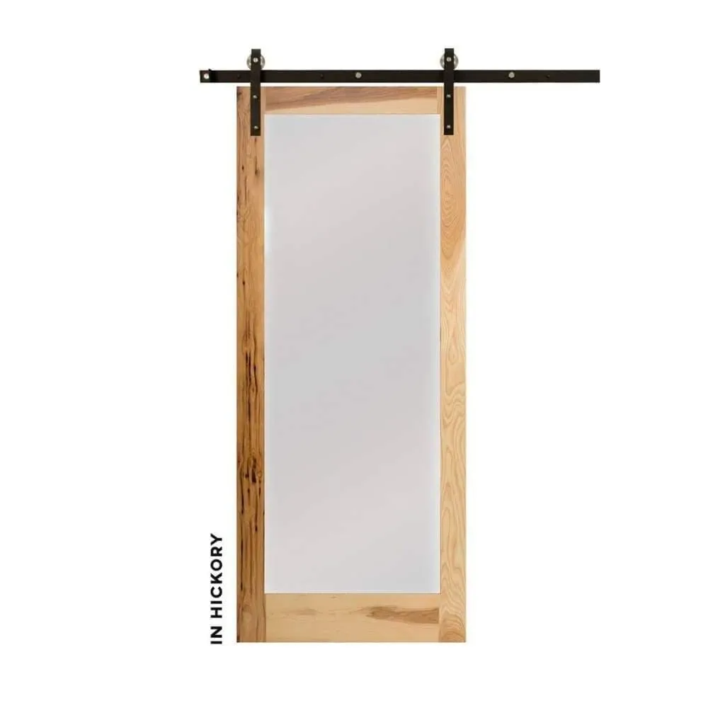 Modern Single Panel Sliding Glass Barn Door