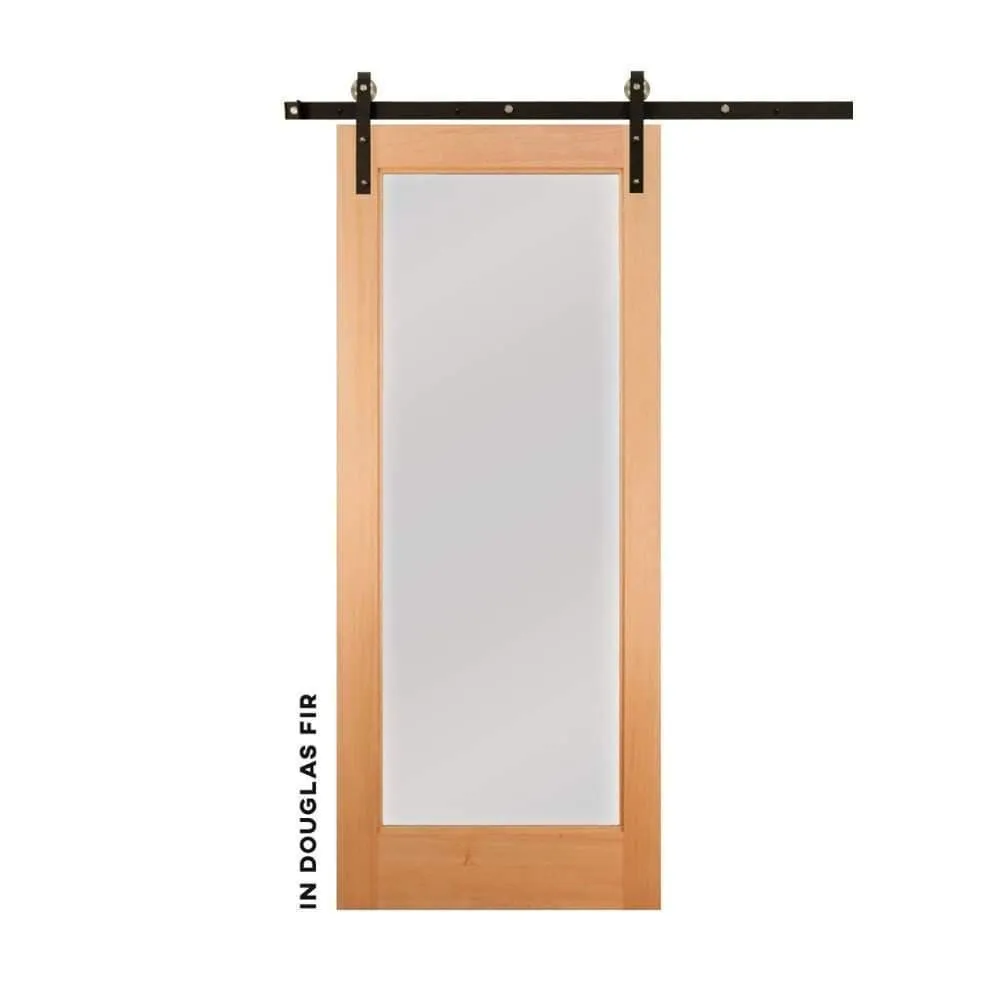 Modern Single Panel Sliding Glass Barn Door