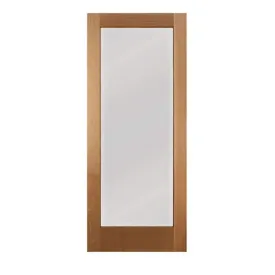 Modern Single Panel Sliding Glass Barn Door
