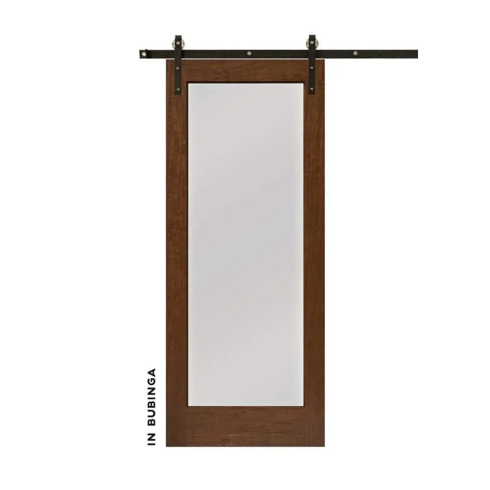 Modern Single Panel Sliding Glass Barn Door