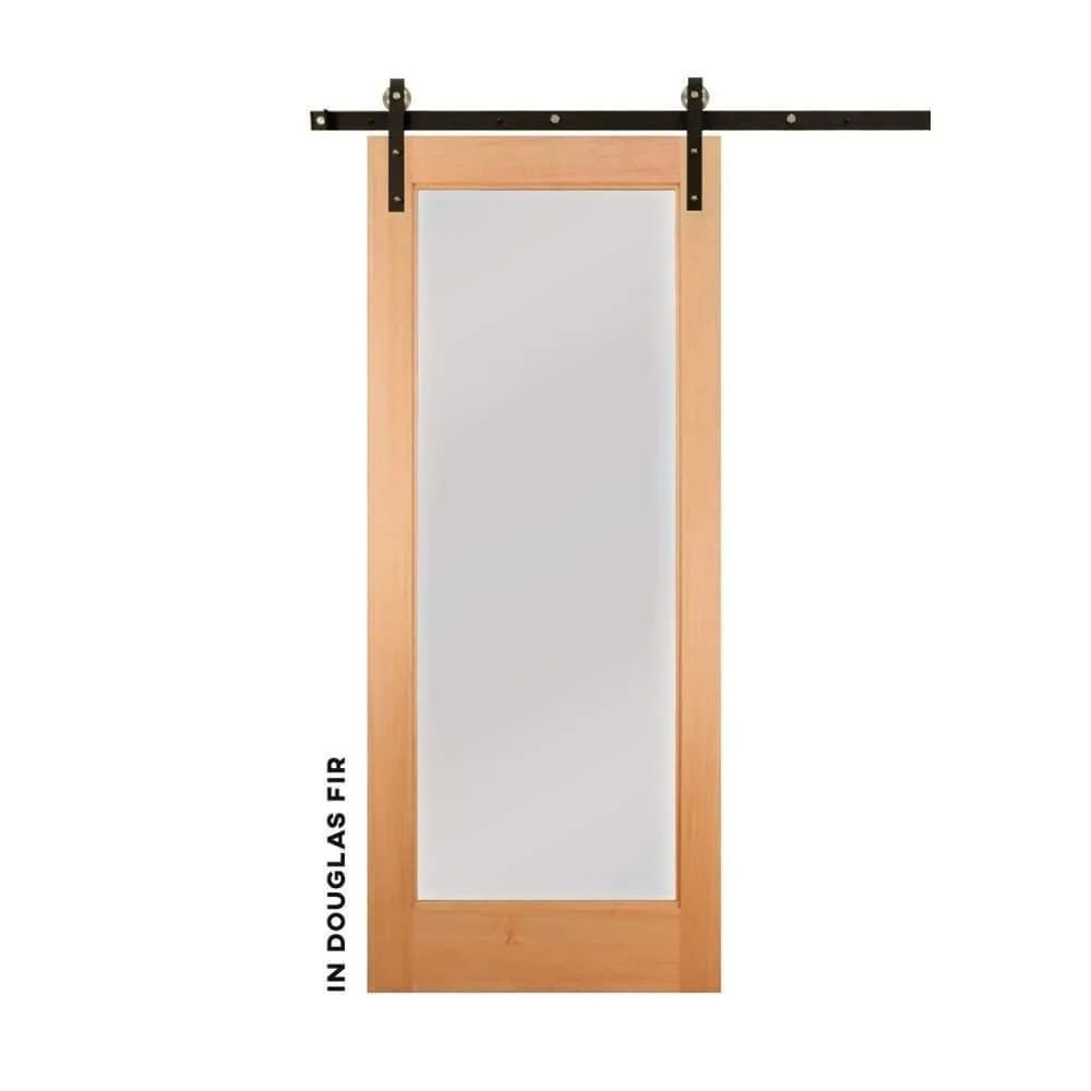 Modern Single Panel Sliding Glass Barn Door