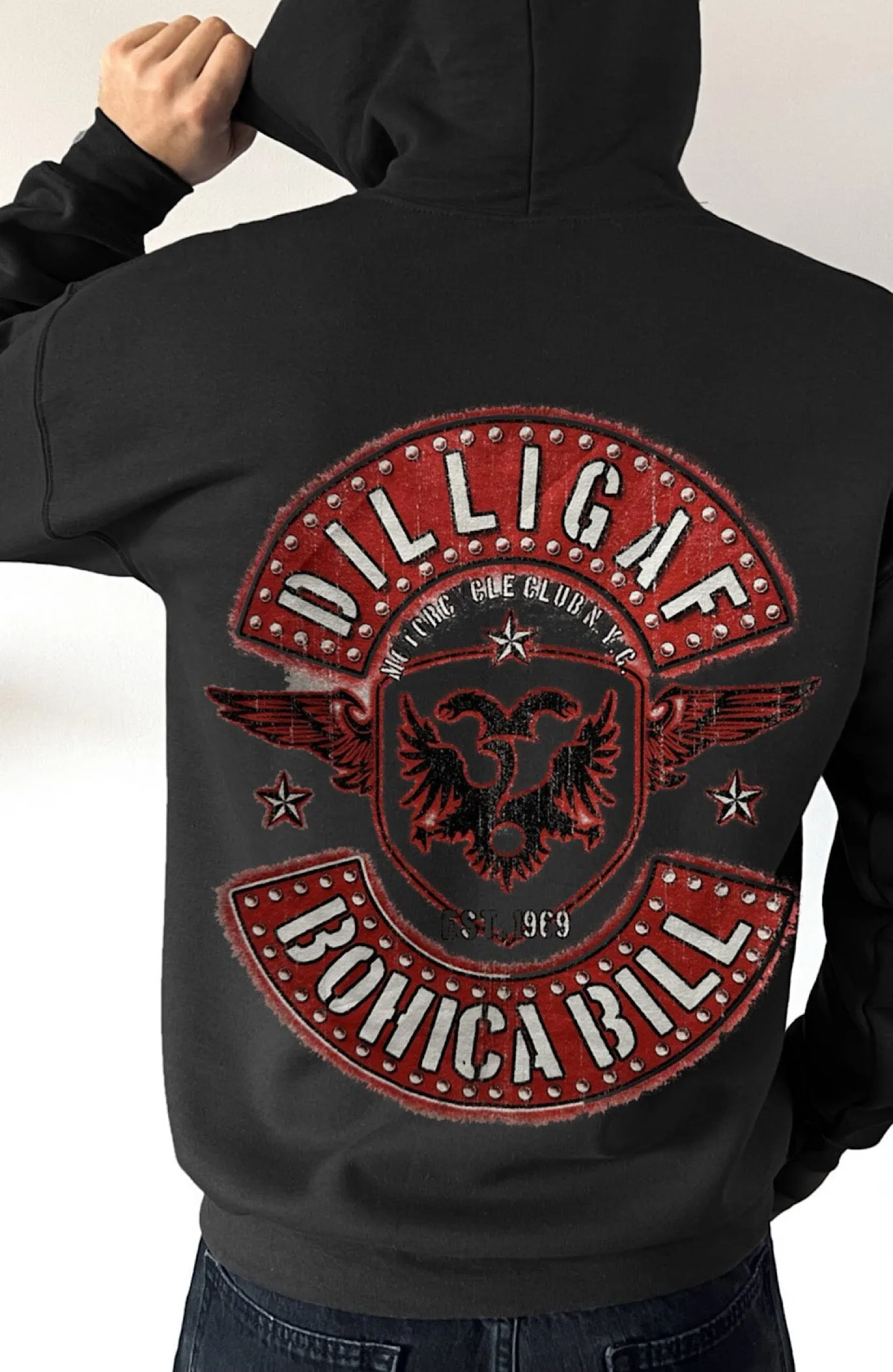 Motorcycle Club MF Pullover Hoodie