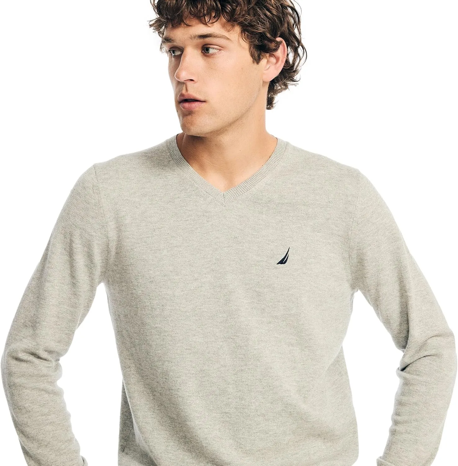 Nautica Men's Classic Fit Navtech Soft V-Neck Sweater