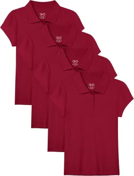 OHD School Uniform Shirts for Girls Kids Uniform Polo Shirts Aged 3T-14 Years