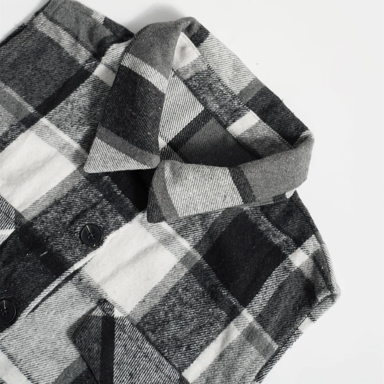 Plaid Vest for Women Trendy Casual Button Down Sleeveless Long Shacket Lightweight Comfy Lapel Neck Jacket Outerwear