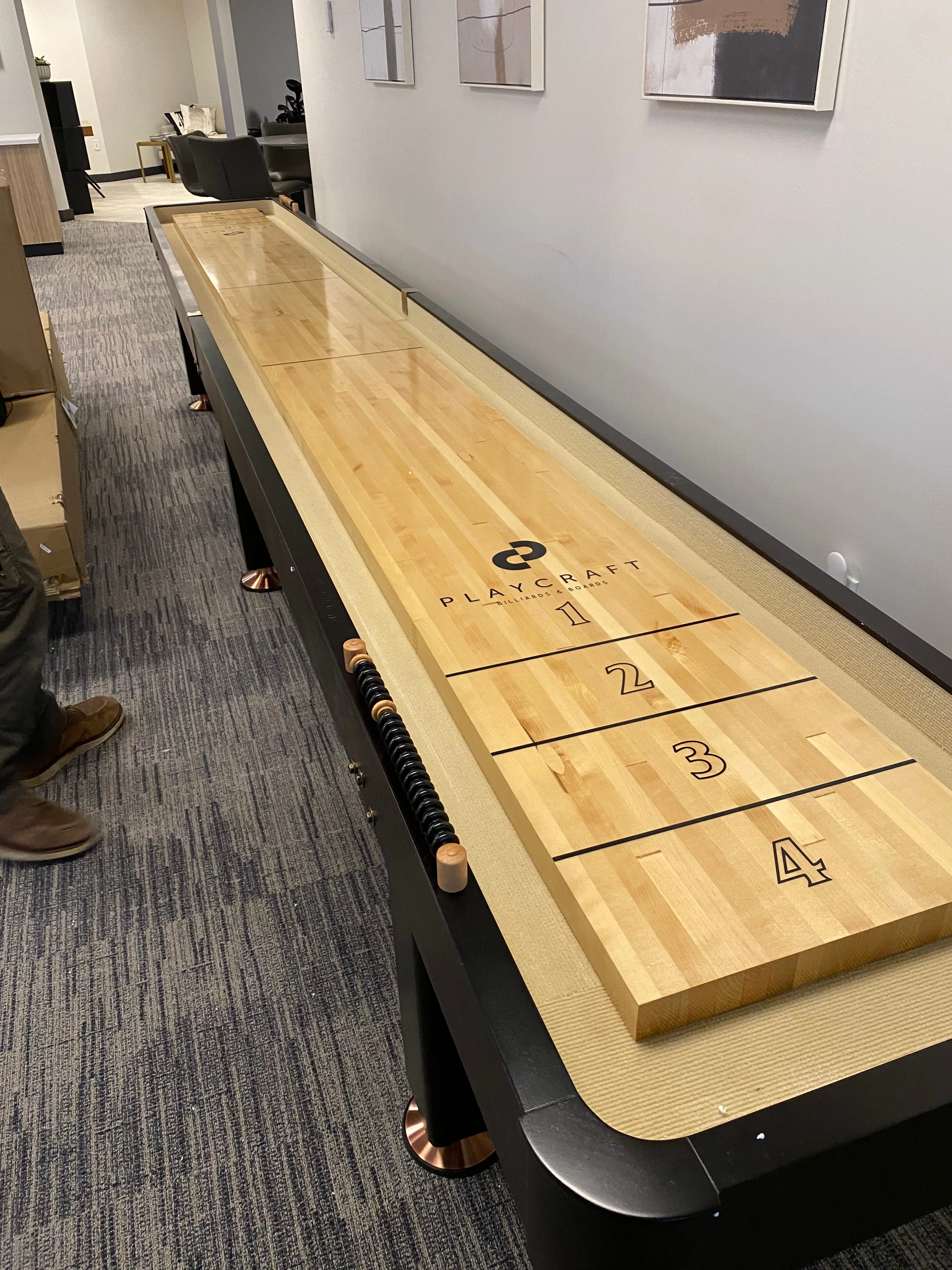 Playcraft Georgetown 14' Shuffleboard Table in Espresso