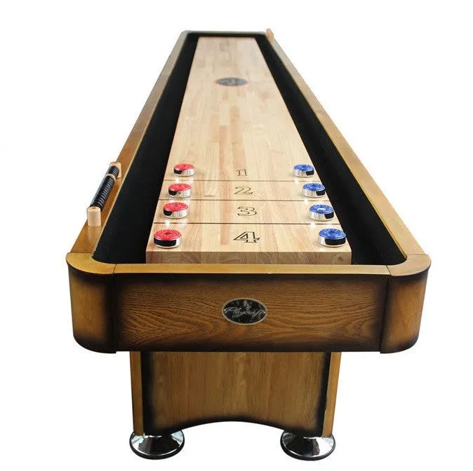 Playcraft Georgetown 14' Shuffleboard Table in Honey Oak