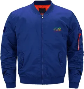 Rasta Lion Judah Ethiopia Flag Men's Flight Bomber Jacket Winter Warm Coats Funny Printed Outwear