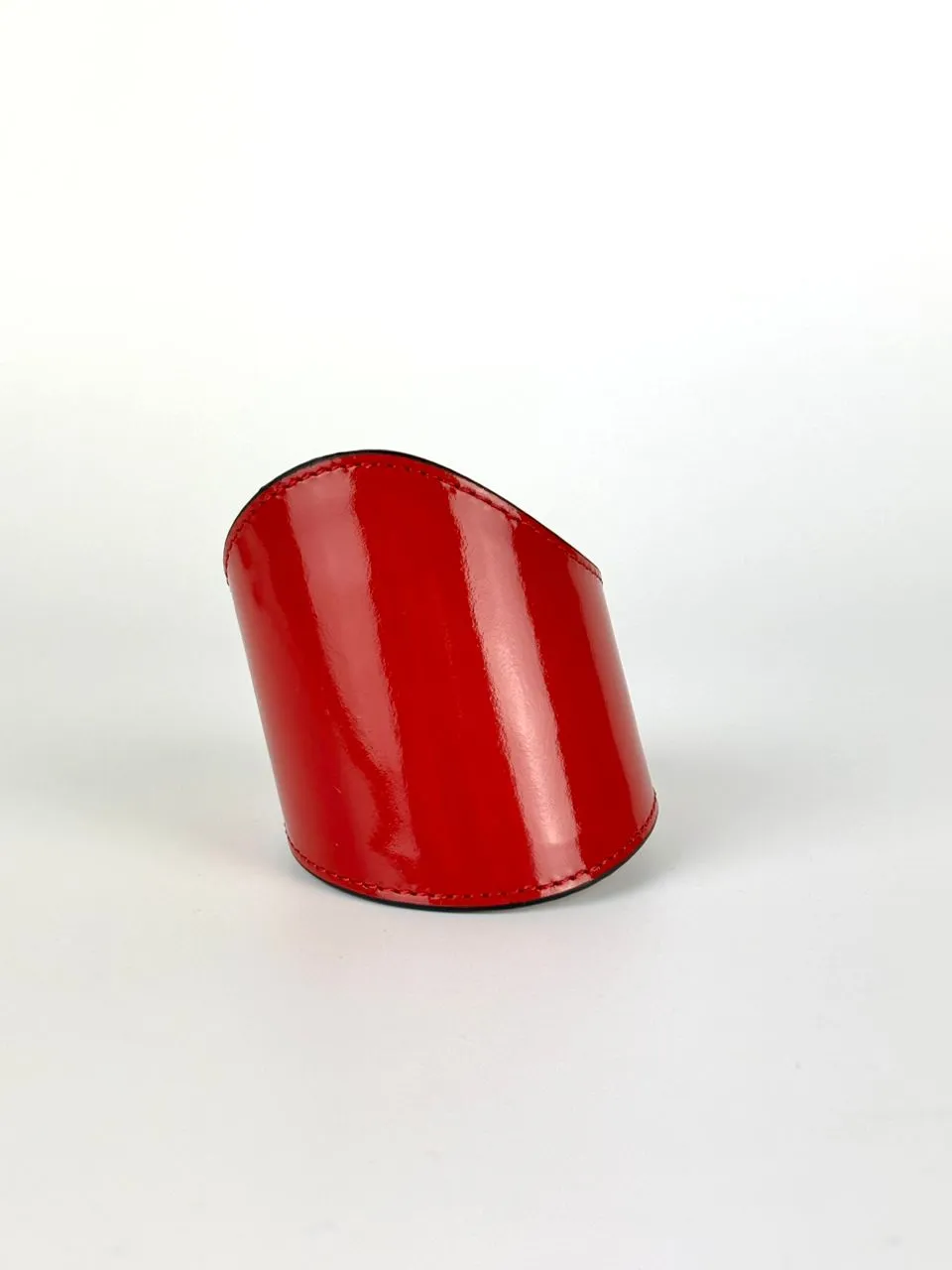 Red Leather Slap Magnificent Bracelet