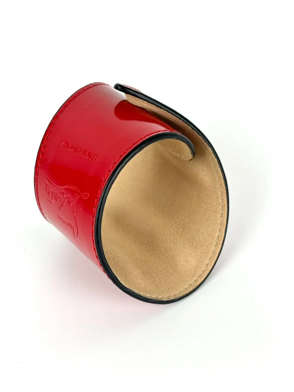 Red Leather Slap Magnificent Bracelet