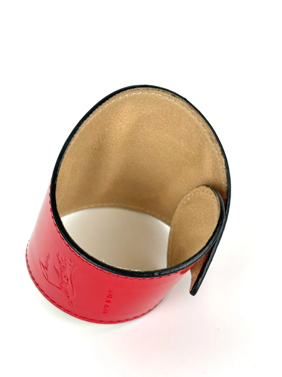 Red Leather Slap Magnificent Bracelet