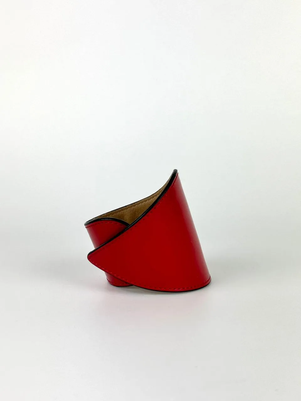 Red Leather Slap Magnificent Bracelet
