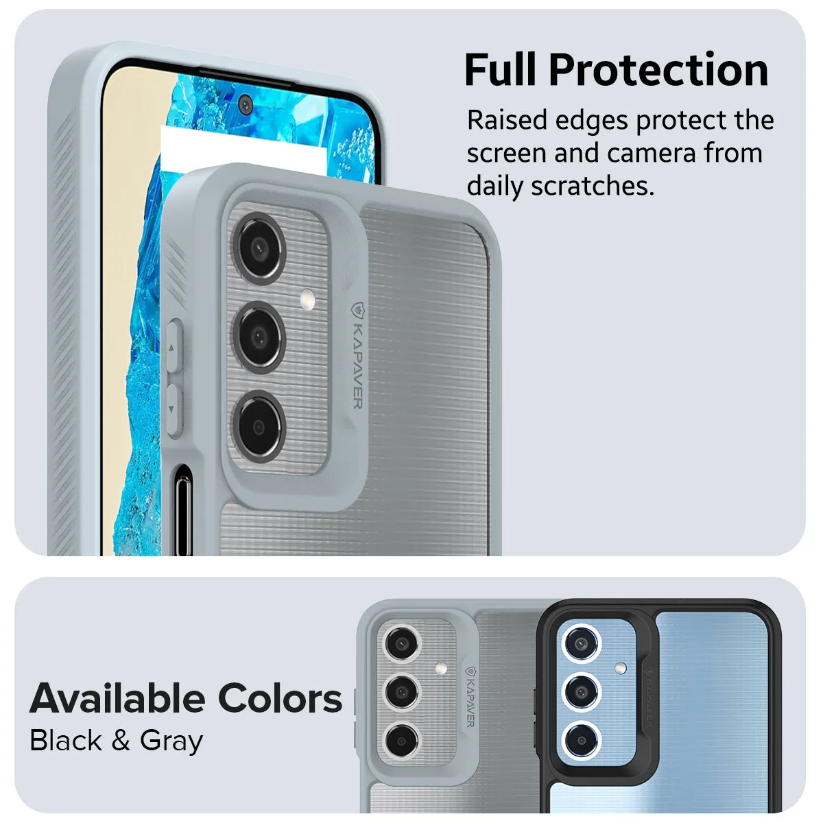 Samsung Galaxy M35 Back Cover Case | Impulse - Gray