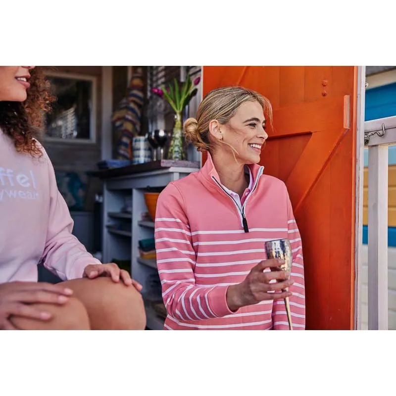 Schoffel Hope Cove 1/4 Zip Ladies Sweatshirt - Flamingo
