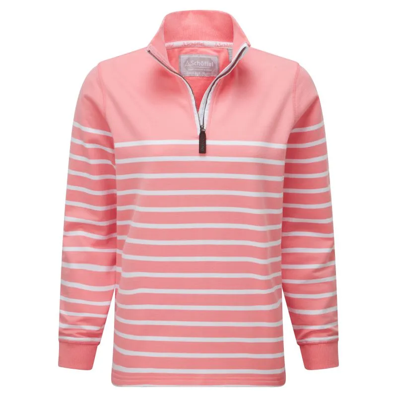 Schoffel Hope Cove 1/4 Zip Ladies Sweatshirt - Flamingo