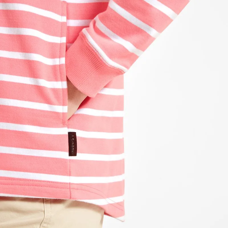 Schoffel Hope Cove 1/4 Zip Ladies Sweatshirt - Flamingo