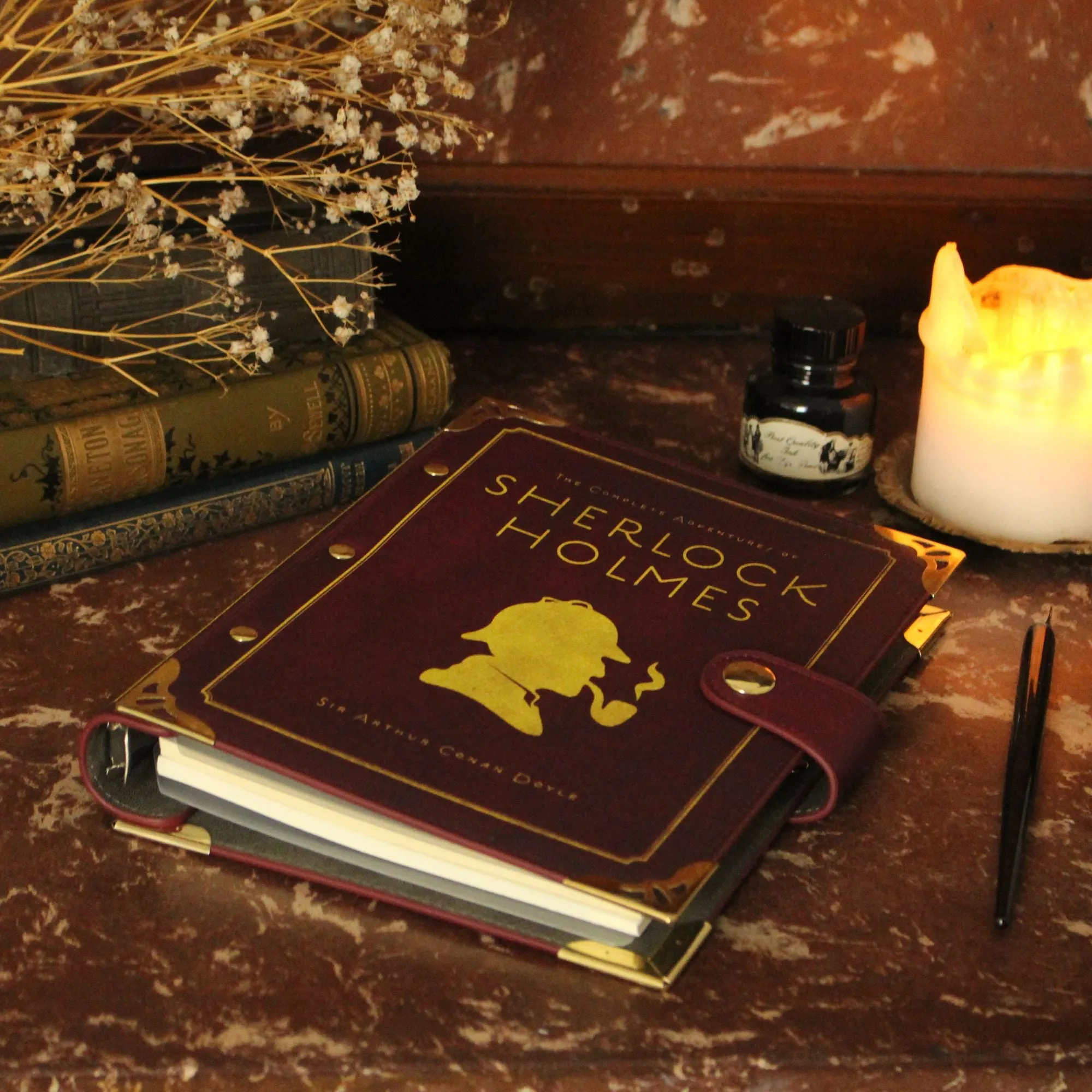 Sherlock Holmes Refillable Ring Binder Notebook