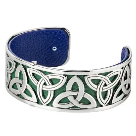 Silver Triquetra Cuff Bangle