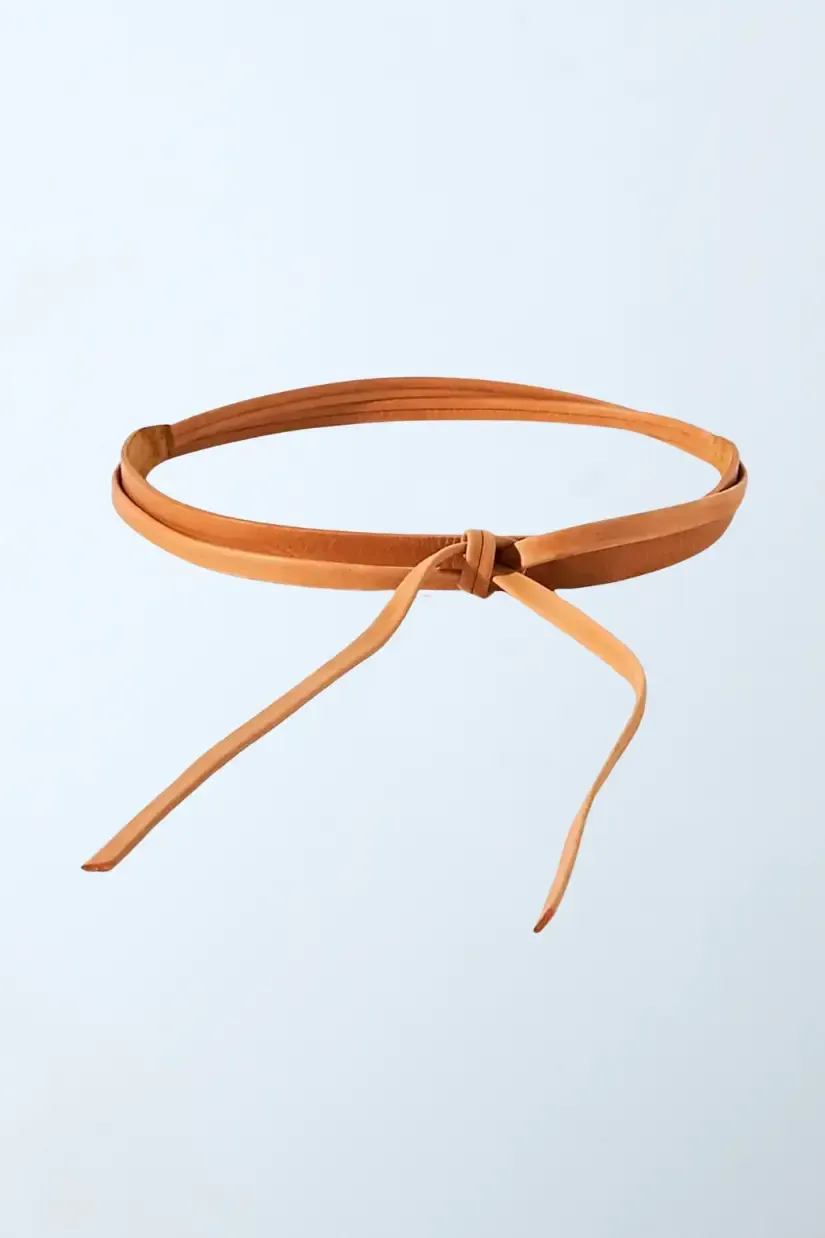 Skinny Wrap Leather Belt