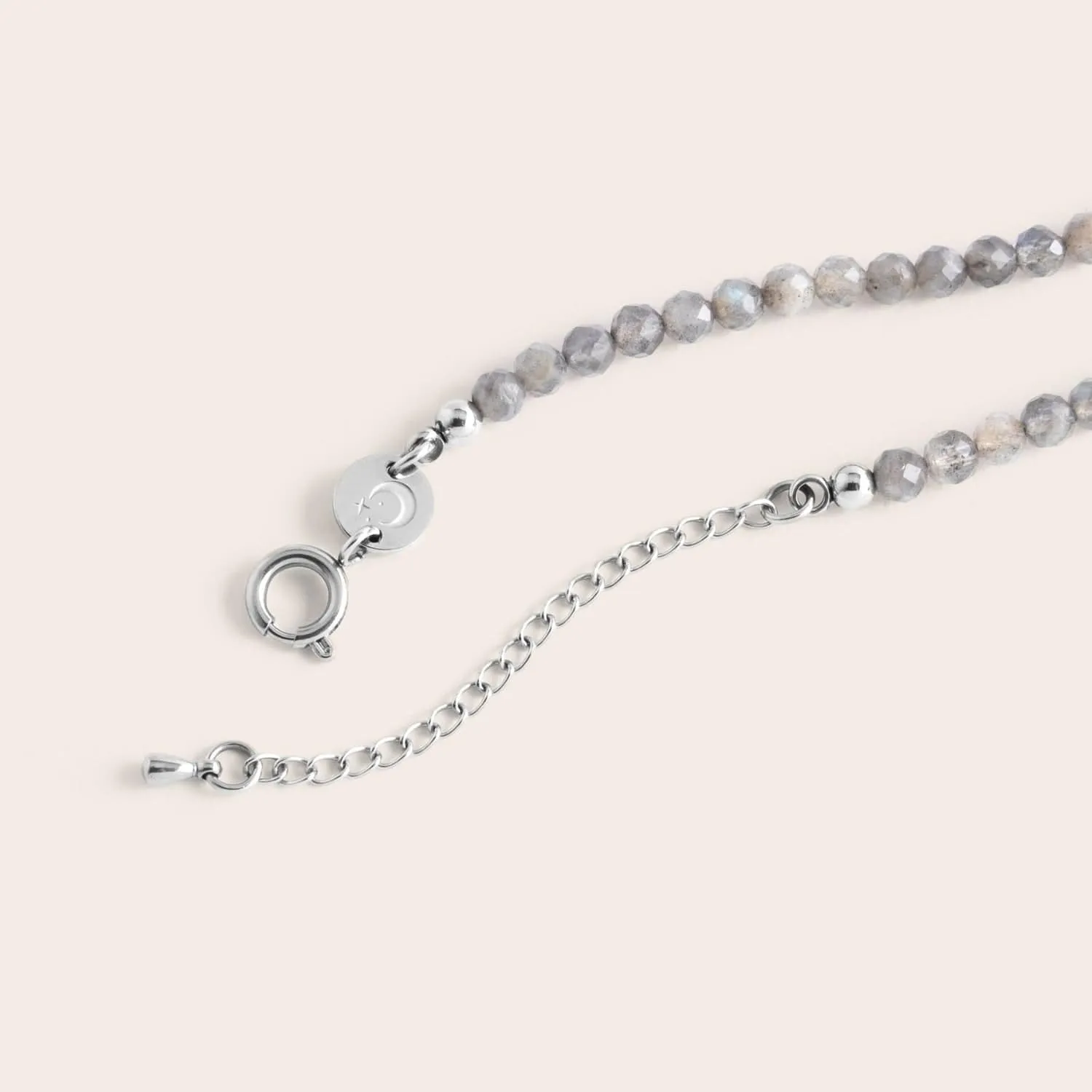 The Astral Bhavana Necklace in Gray Agate