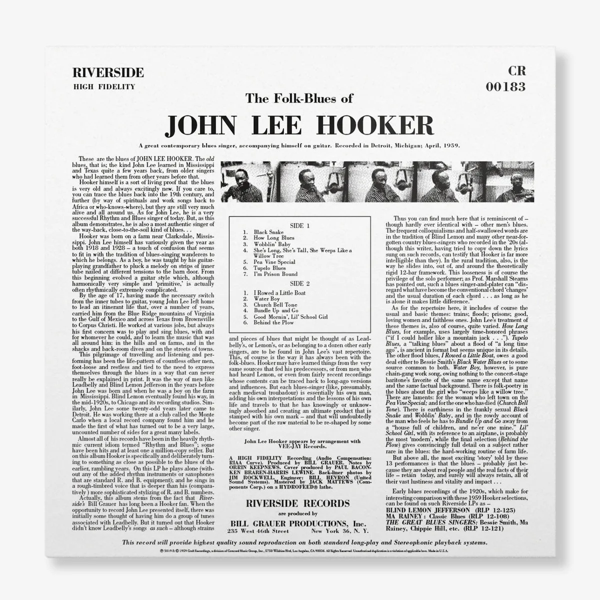 The Country Blues of John Lee Hooker (180g LP)