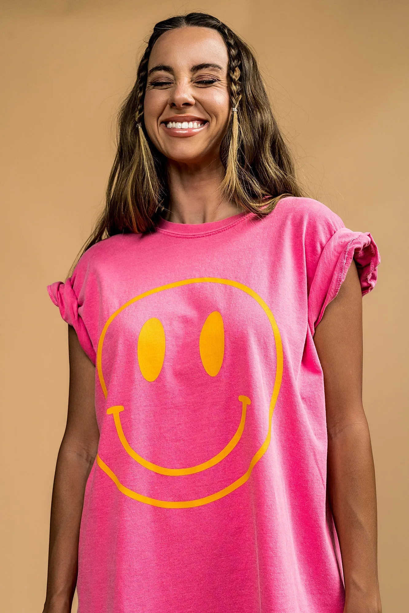 The World Needs Your Magic Oversized Tee in Pink   Orange