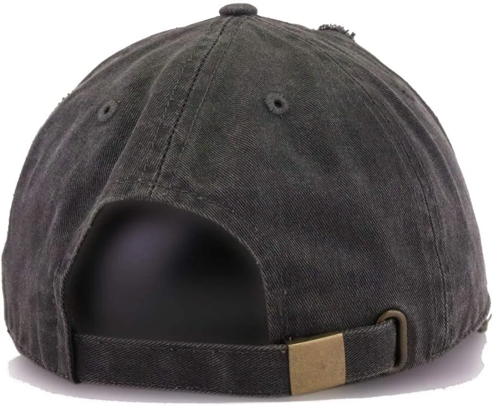 USA Embroidered Vintage Baseball Cap Cotton Adjustable Distressed Dad Hat