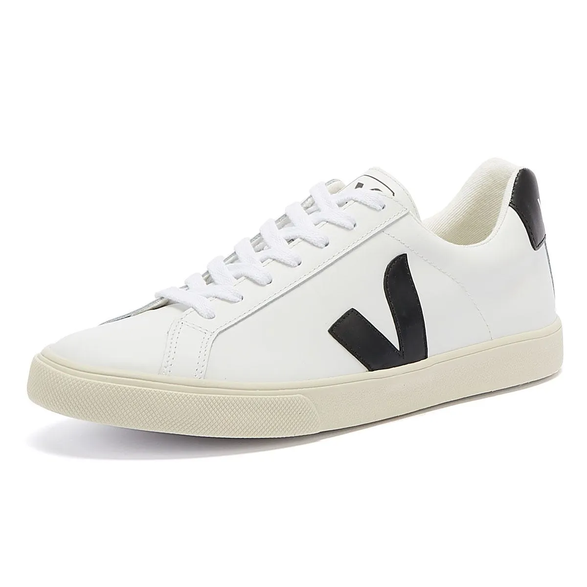 Veja Esplar Leather Mens White / Black Trainers