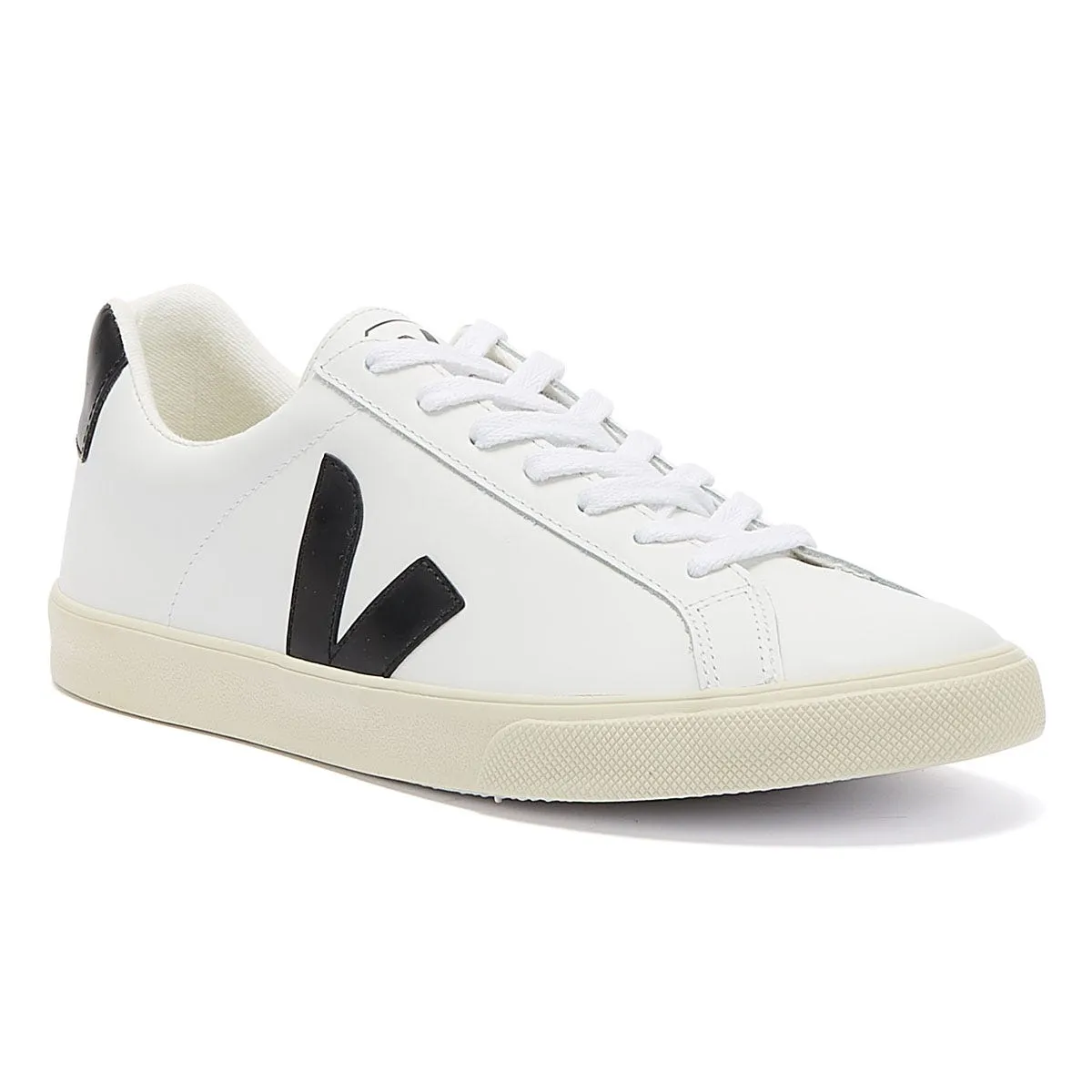 Veja Esplar Leather Mens White / Black Trainers