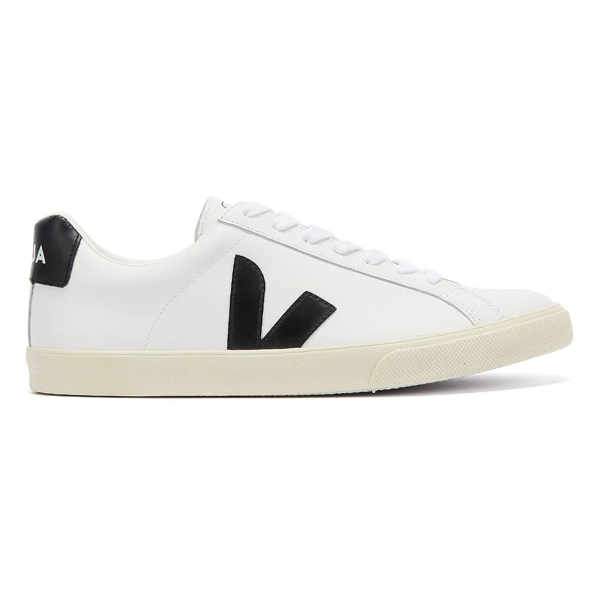 Veja Esplar Leather Mens White / Black Trainers