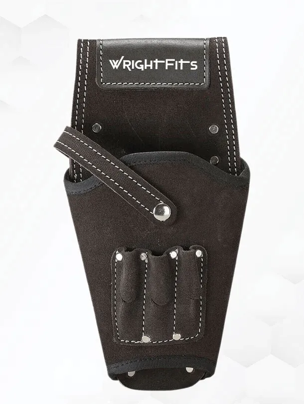 WrightFits Leather Drill Holster Tool Belt Pouch