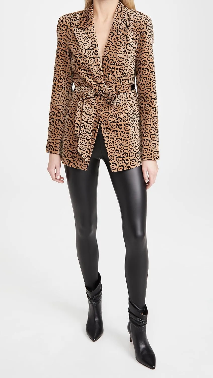 Yummie Women's Faux Leather Shaping Legging with Side Zip